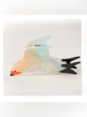 Free People Wild Animal Claw Clip Ivory Bird ~ NWT
